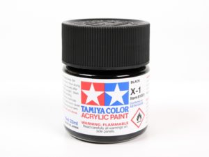 Tam81001 - X-1 Black Acrylic Paint