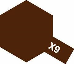 Tam80009 - Tamiya X-9 Brown Enamel Paint (10ml) - Image 2