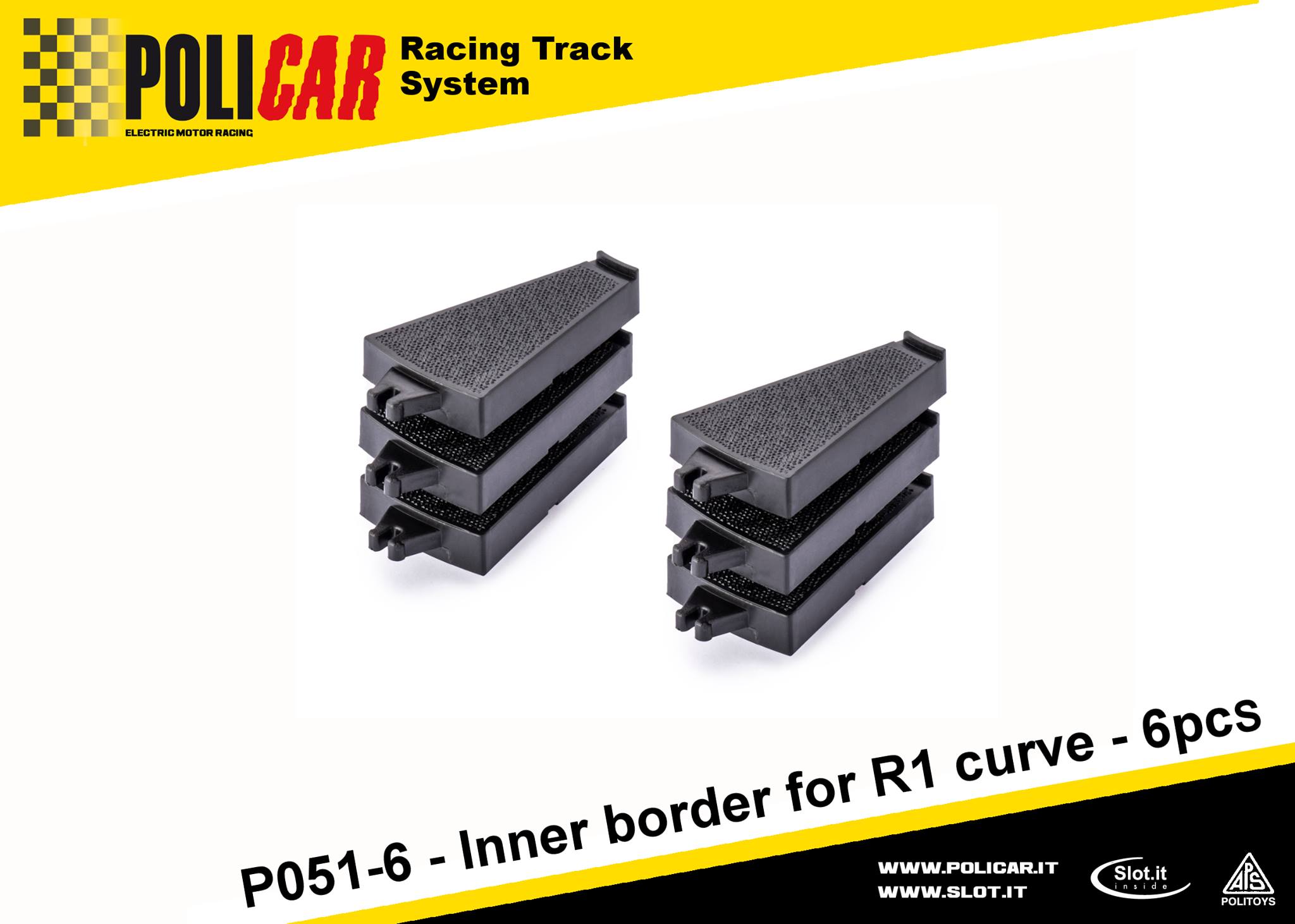 PC-P051-6 - Inner border for R1 curve - 6pcs