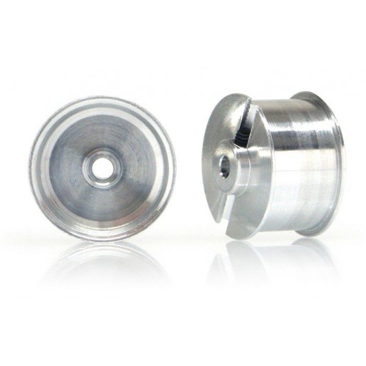 SI-W13609515A - Aluminium 13.6x9.5x1.5 Hubs for Sponge tyres M2 grub, Silver (2)