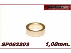 SP062203 - Spacer 1 mm MINI BRONZE for axle 2.38 mm (3/32´´) (20)