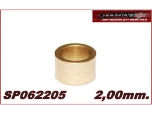 SP062205 - Sloting Plus - Spacer 2 mm MINI BRONZE for axle 2.38 mm (3/32´´) (20)