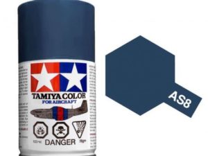Tam86508 - Tamiya Spray Paint AS-8 Navy Blue (USNavy) - (For Hard Plastic) (100ml)