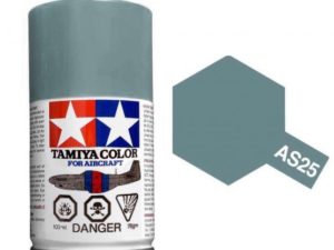 Tam86525 - Tamiya Spray Paint AS-25 Dark Ghost Gray - (For Hard Plastic) (100ml)