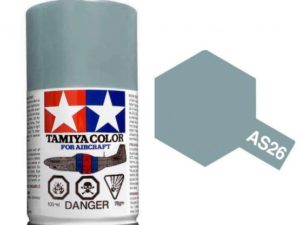 Tam86526 - Tamiya Spray Paint AS-26 Light Ghost Grey - (For Hard Plastic) (100ml)