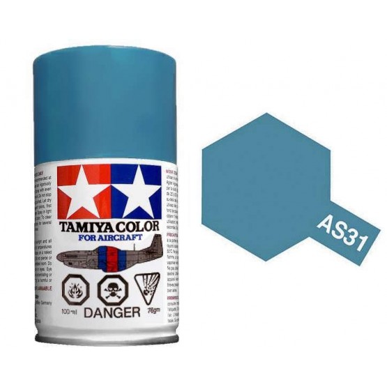 Tam86531 - Tamiya Spray Paint AS-31 Ocean Grey 2 RAF - (For Hard Plastic) (100ml)