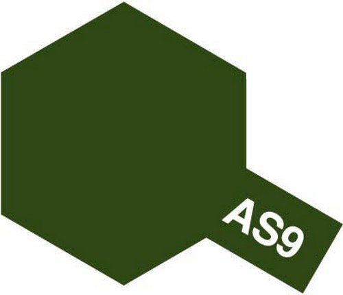 Tam86509 - Tamiya Spray Paint AS AS-9 Dark Green (RAF) - (For Hard Plastic) (100ml) - Image 2