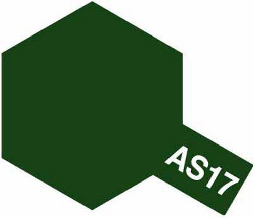 Tam86517 - Tamiya Spray Paint AS-17 Dark Green (IJA) - (For Hard Plastic) (100ml) - Image 2