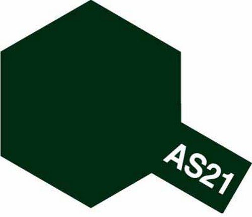 Tam86521 - Tamiya Spray Paint AS-21 Dark Green 2 (IJN) - (For Hard Plastic) (100ml) - Image 2