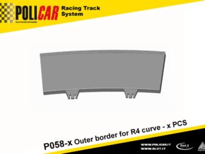 PC-P058-6 - Outer border for R4 curve - 6pcs