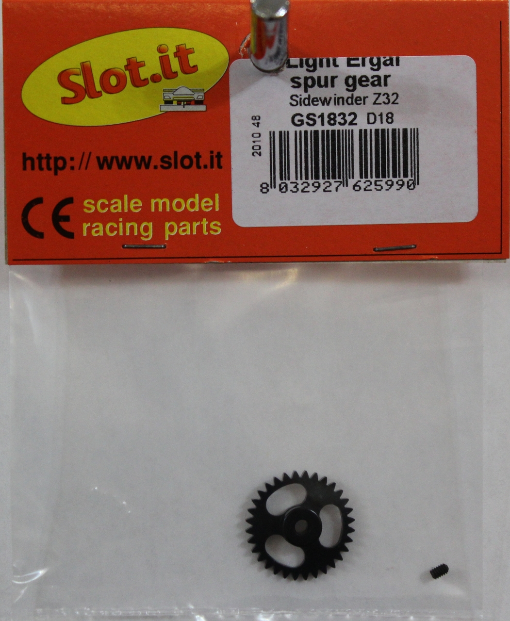 SI-GS1832 - Slot.it Light Ergal Sidewinder Spur Gear 32 teeth Ø18mm (1) - Image 3
