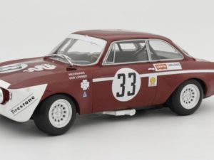 PMA155721233 – Minichamps - 1:18 Alfa Romeo GTA 1300 Junior - Hezemanns / van Lennep. Winners Div.1 4hrs Jarama 1972 (With Base Plate) (22cm Long)