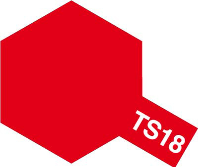 Tam85018 - Tamiya Spray Paint TS-18 Metallic Red (For Hard Plastic) (100ml) - Image 2