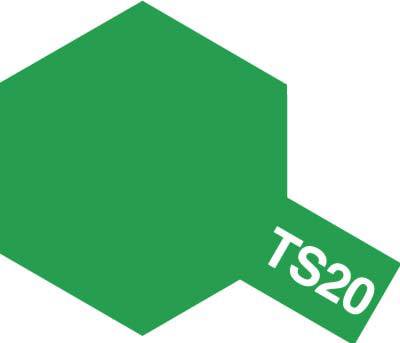 Tam85020 - Tamiya Spray Paint TS-20 Metallic Green (For Hard Plastic) (100ml) - Image 2