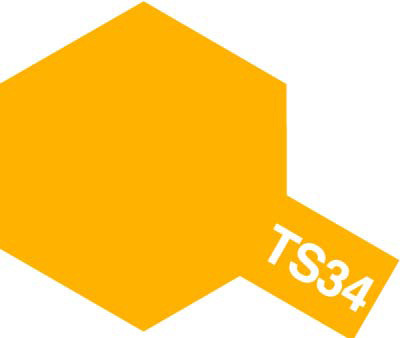 Tam85034 - Tamiya Spray Paint TS-34 Camel Yellow (For Hard Plastic) (100ml) - Image 2