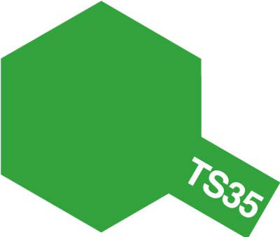 Tam85035 - Tamiya Spray Paint TS-35 Park Green (For Hard Plastic) (100ml) - Image 2