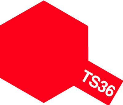 Tam85036 - Tamiya Spray Paint TS-36 Fluorescent Red (For Hard Plastic) (100ml) - Image 2