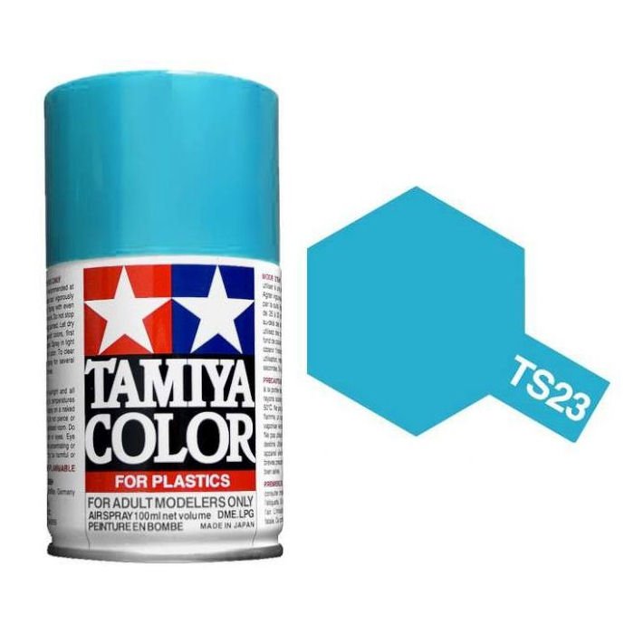 Tam85023 - Tamiya Spray Paint TS-23 Light Blue (For Hard Plastic) (100ml)