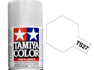 Tam85027 - Tamiya Spray Paint TS-27 Matt White (For Hard Plastic) (100ml)