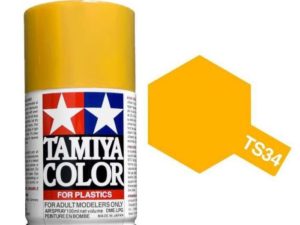 Tam85034 - Tamiya Spray Paint TS-34 Camel Yellow (For Hard Plastic) (100ml)