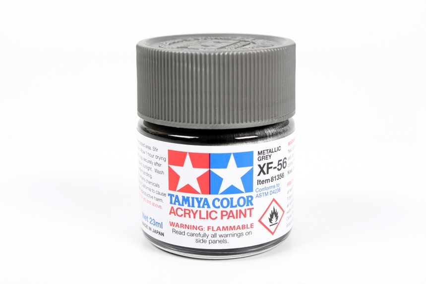 Tam81356 - Tamiya XF-56 Metallic Grey Acrylic Paint (23ml)