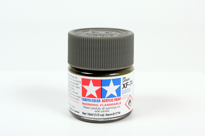 Tam81774 - Tamiya XF-74 IJN Olive Drab JGSDF Mini Acrylic Paint (10ml)