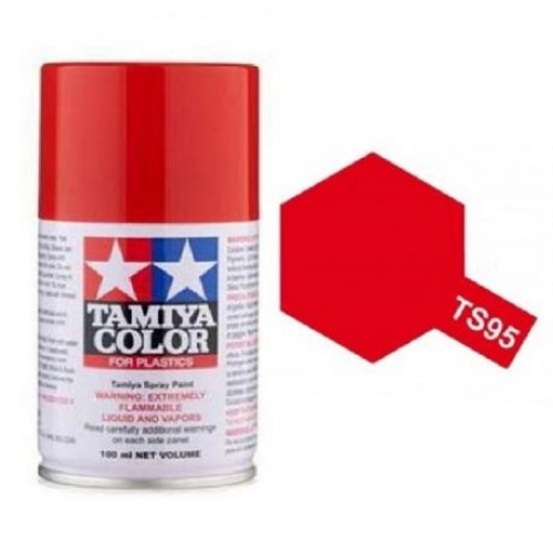 Tam85095 - Tamiya Spray Paint TS-95 Pure Metallic Red (For Hard Plastic) (100ml)