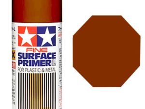 Tam87160 - Fine Surface Primer (L) for Plastic & Metal "Oxide Red" (180ml)