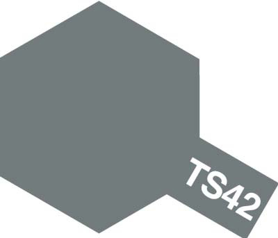 Tam85042 - Tamiya Spray Paint TS-42 Light Gun Metal (For Hard Plastic) (100ml) - Image 2