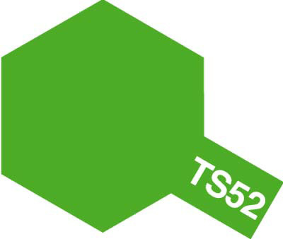 Tam85052 - Tamiya Spray Paint TS-52 Candy Lime Green (For Hard Plastic) (100ml) - Image 2