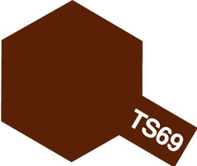 Tam85069 - Tamiya Spray Paint TS-69 Linoleum Deck Brown (For Hard Plastic) (100ml) - Image 2