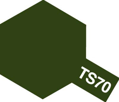 Tam85070 - Tamiya Spray Paint TS-70 Olive Drab "JGSDF" (For Hard Plastic) (100ml) - Image 2