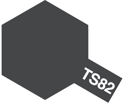 Tam85082 - Tamiya Spray Paint TS-82 Rubber Black (For Hard Plastic) (100ml) - Image 2