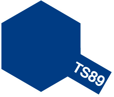 Tam85089 - Tamiya Spray Paint TS-89 Pearl Blue (For Hard Plastic) (100ml) - Image 2
