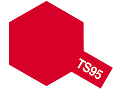Tam85095 - Tamiya Spray Paint TS-95 Pure Metallic Red (For Hard Plastic) (100ml) - Image 2