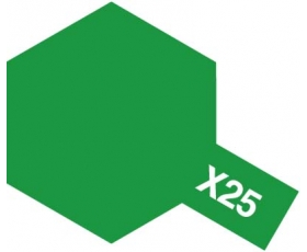 Tam80025 - Tamiya X-25 Clear Green Enamel (10ml) - Image 2