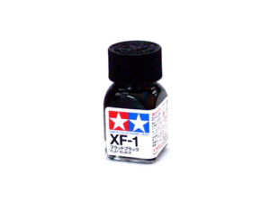 Tam80301 - Tamiya XF-1 Flat Black Enamel Paint (10ml)