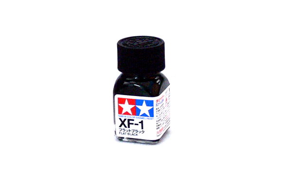 Tam80301 - Tamiya XF-1 Flat Black Enamel Paint (10ml)