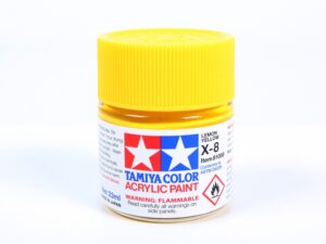 Tam81008 - Tamiya X-8 Lemon Yellow Acrylic Paint (23ml)