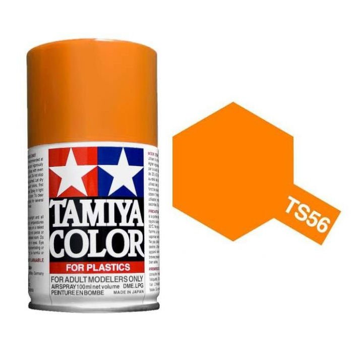 Tam85056 - Tamiya Spray Paint TS-56 Brilliant Orange (For Hard Plastic) (100ml)