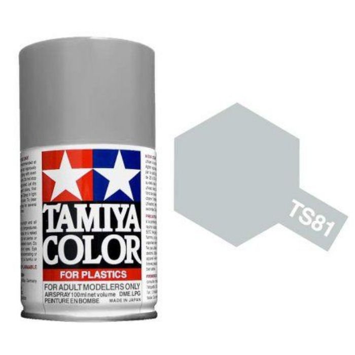 Tam85081 - Tamiya Spray Paint TS-81 Royal Light Grey (For Hard Plastic) (100ml)