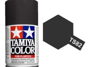 Tam85082 - Tamiya Spray Paint TS-82 Rubber Black (For Hard Plastic) (100ml)