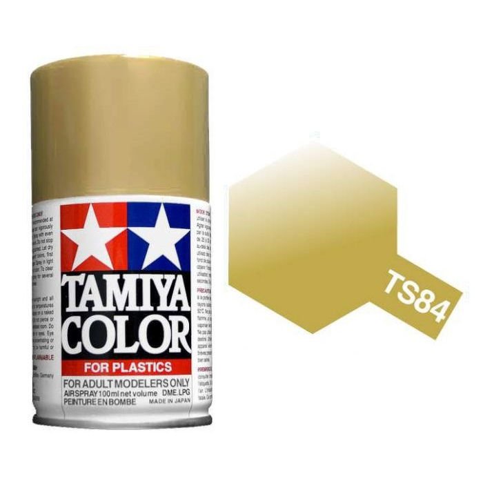 Tam85084 - Tamiya Spray Paint TS-84 Metallic Gold (For Hard Plastic) (100ml)