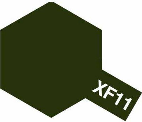 Tam80311 - Tamiya XF-11 J.N. Green Enamel Paint (10ml) - Image 2