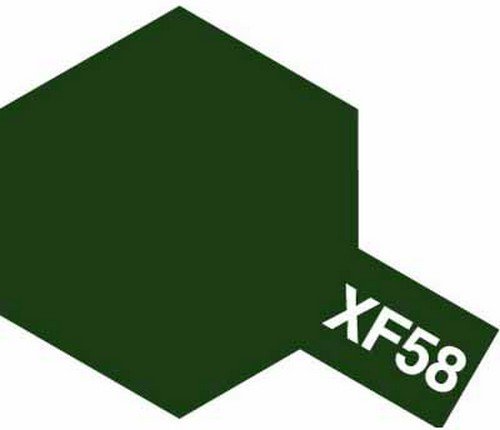 Tam80358 - Tamiya XF-58 Olive Green Enamel Paint (10ml) - Image 2