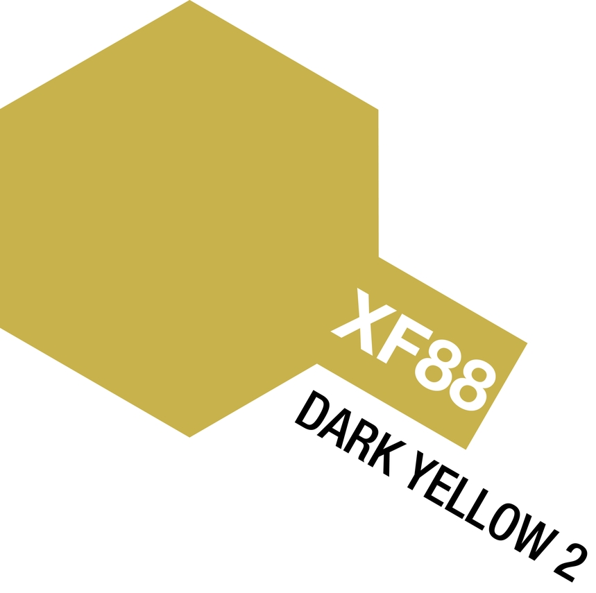 Tam81788 - Tamiya XF-88 Dark Yellow 2 Mini Acrylic Paint (10ml) - Image 2