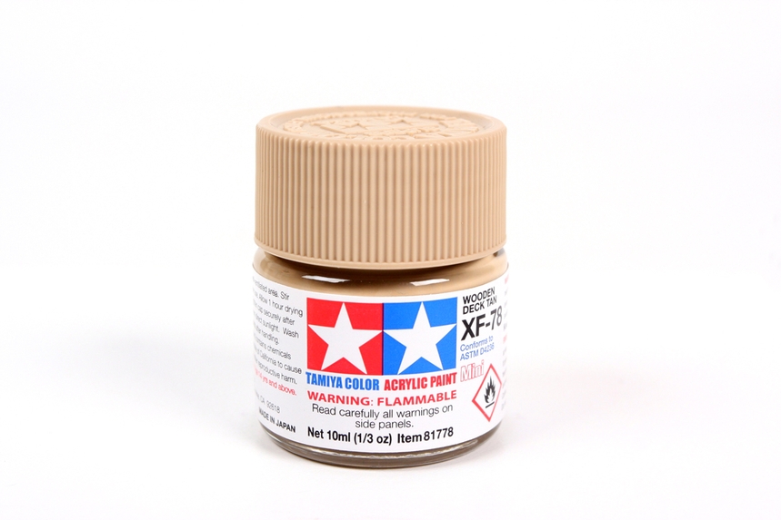 Tam81778 - Tamiya XF-78 Wooden Deck Tan Mini Acrylic Paint (10ml)