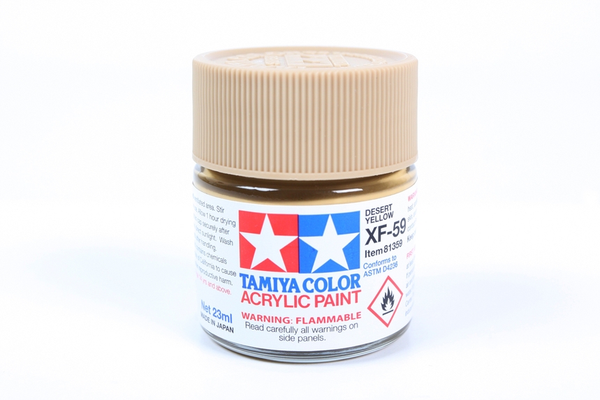 Tam81359 - Tamiya XF-59 Desert Yellow Acrylic Paint (23ml)