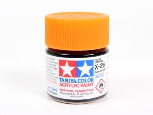 Tam81026 - Tamiya X-26 Clear Orange Acrylic Paint (23ml)
