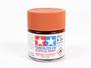 Tam81034 - Tamiya X-34 Metallic Brown Paint (23ml)